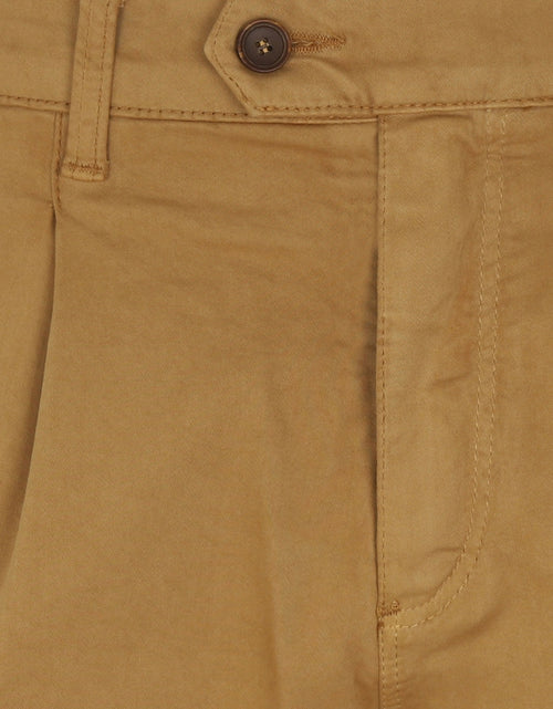 Pantalon Bandplooi met Omslag | Bruin