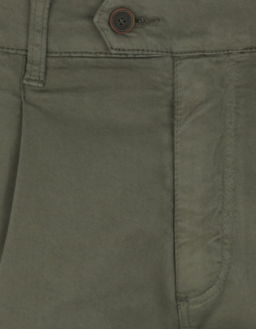 Pantalon Bandplooi met Omslag | Groen