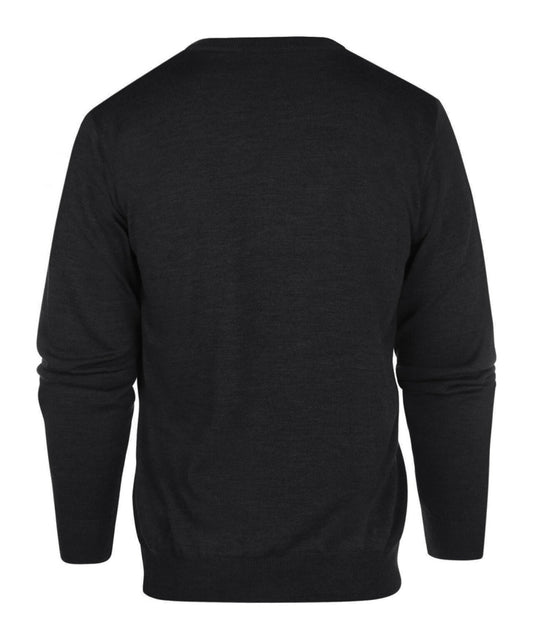 Merino V-Hals Pullover | Charcoal