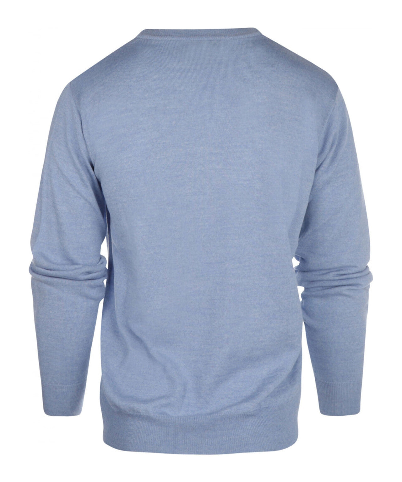 Merinowollpullover mit V-Ausschnitt | Hellblau