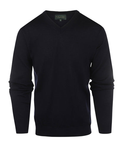 Merino V-Hals Pullover | Navy