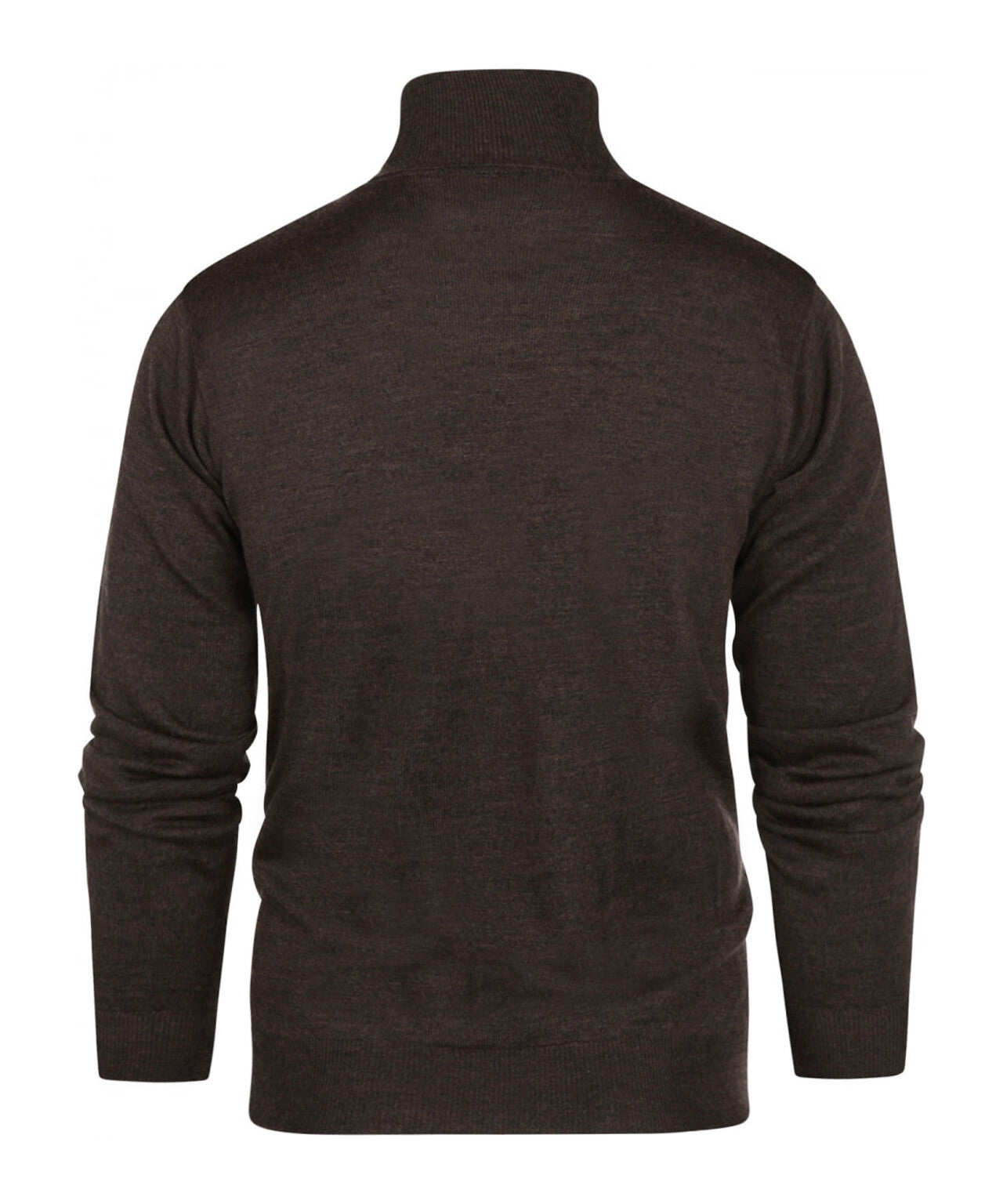 Merino Roll Neck Pullover | Donker Bruin