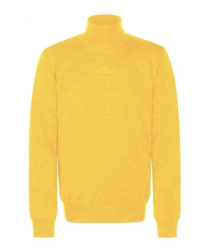 Rollkragenpullover aus Merinowolle | Gelb