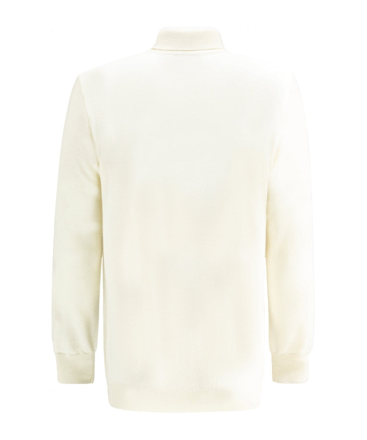 Rollkragenpullover aus Merinowolle | Weiße Wolle