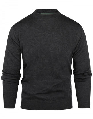 Pullover Merino wol ronde hals | Charcoal