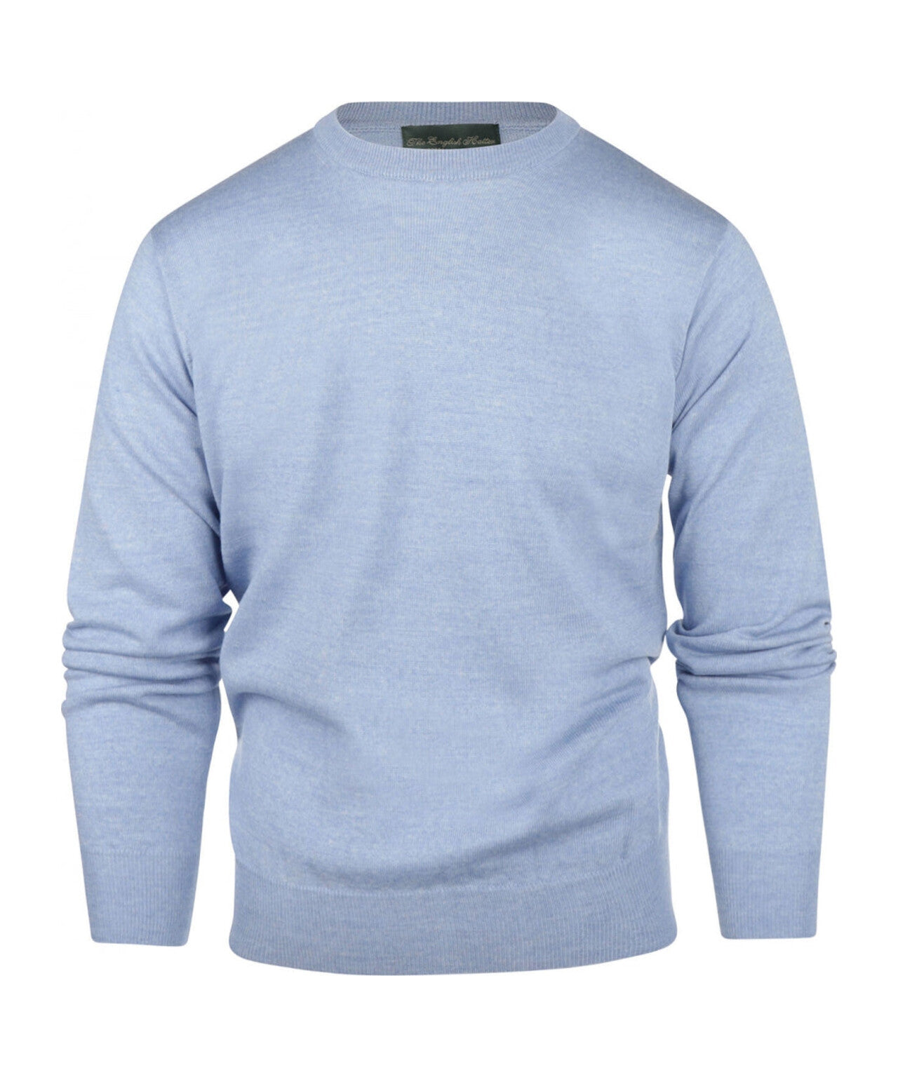 Merino wool round neck sweater | Light Blue