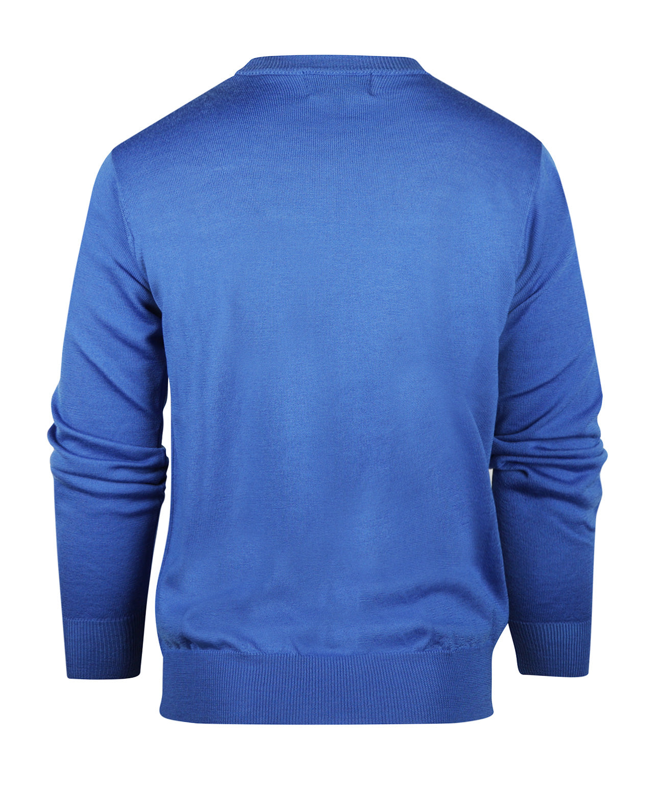 Merino wool round neck sweater | Blue