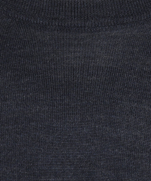 Pullover Merino wol ronde hals | Blauwgrijs
