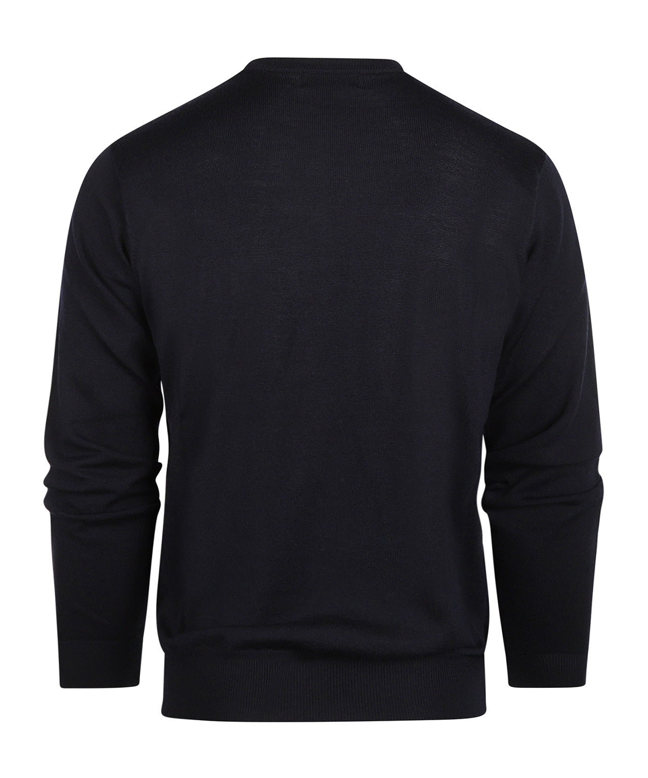 Merino wool round neck sweater | Navy