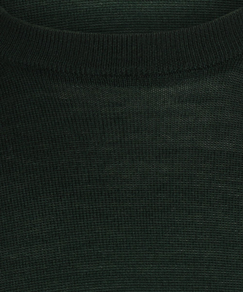 Pullover Merino wol ronde hals | Groen