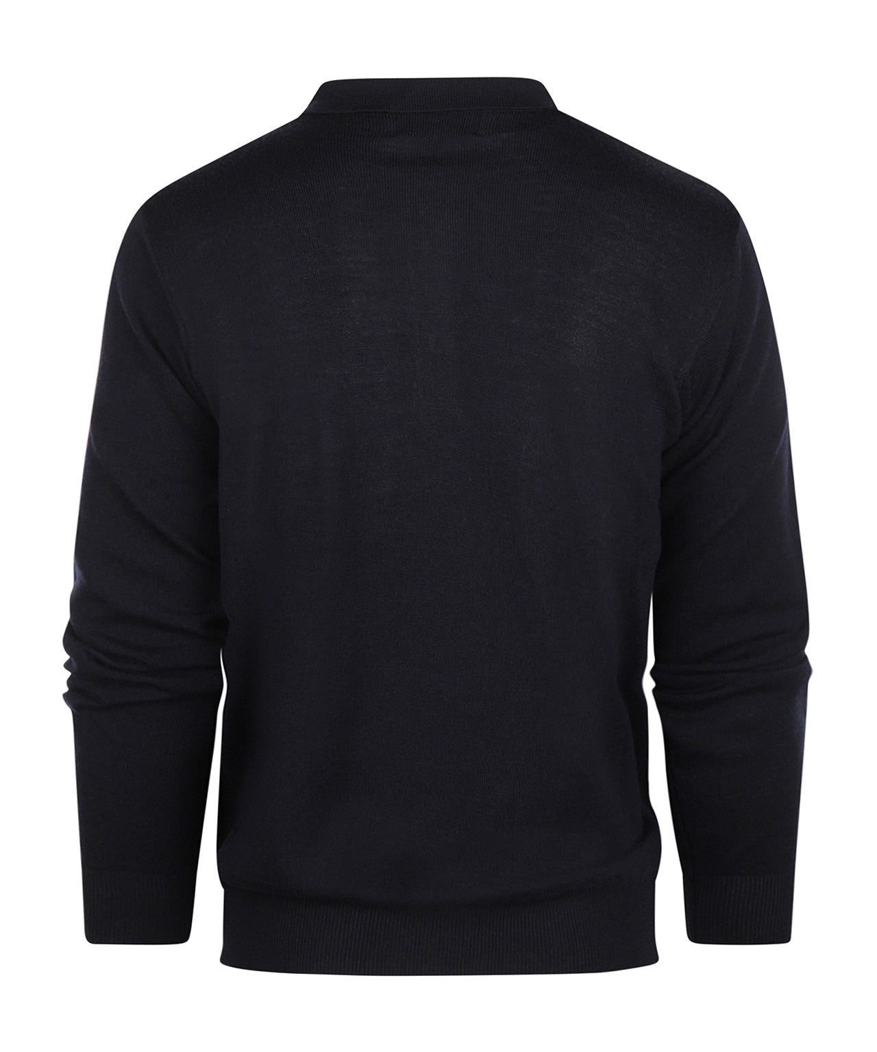 Merino Polo Pullover | Navy