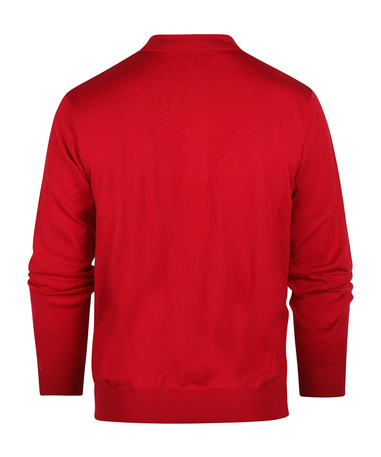 Pullover polo merino wool | Red