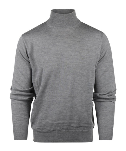 Schildkrötenpullover aus Merinowolle | Grau