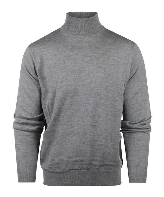 Schildkrötenpullover aus Merinowolle | Grau