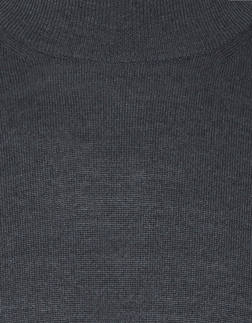 Turtle trui Merino wol | Midden Grijs