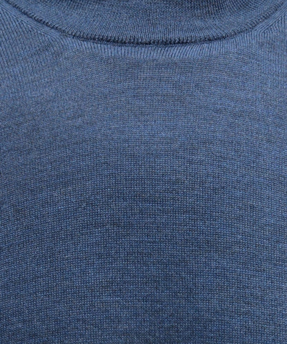 Turtle sweater Merino wool | Light Indigo
