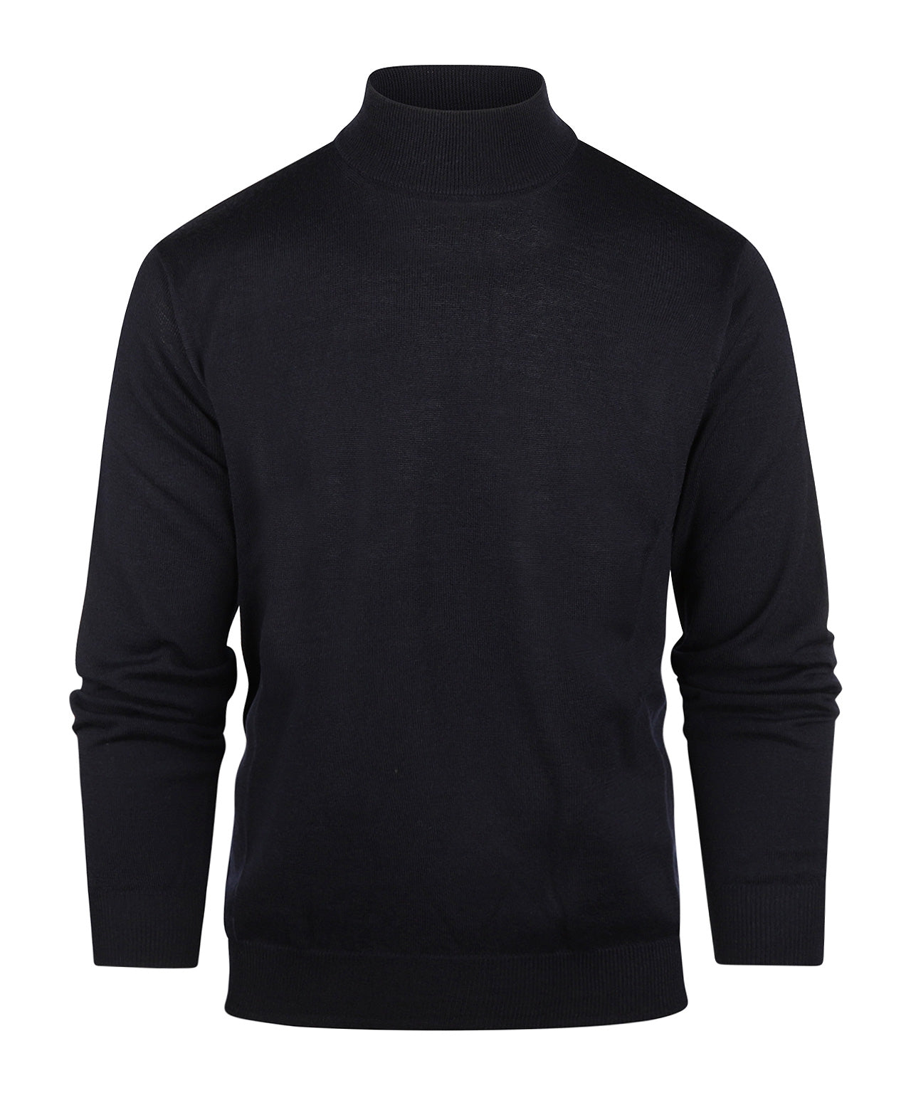 Schildkrötenpullover aus Merinowolle | Marineblau