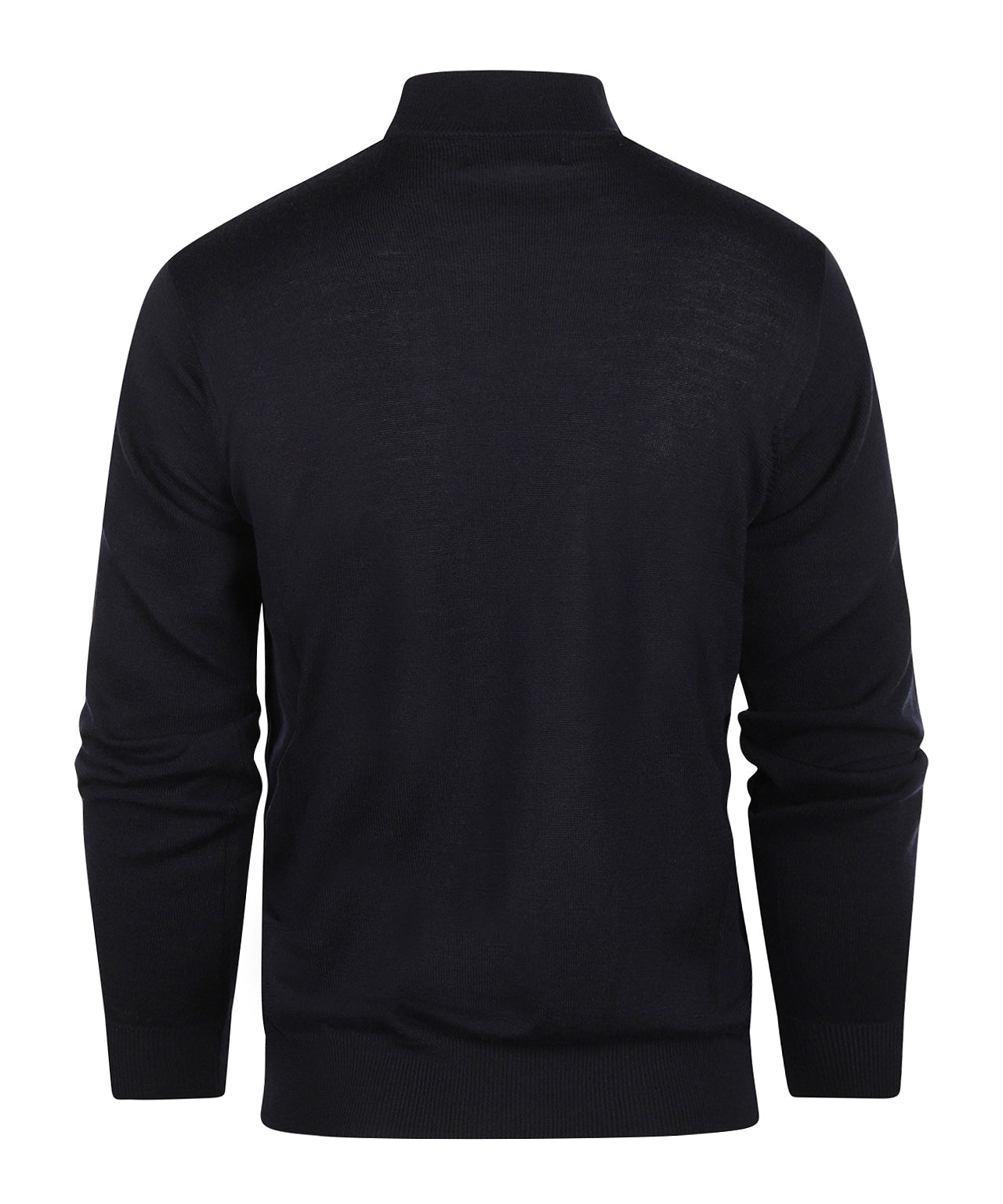 Schildkrötenpullover aus Merinowolle | Marineblau