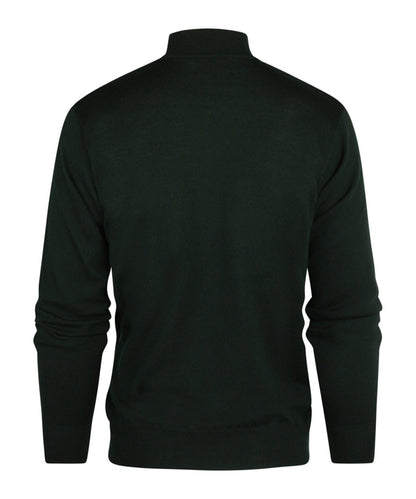 Schildkrötenpullover aus Merinowolle | Grün