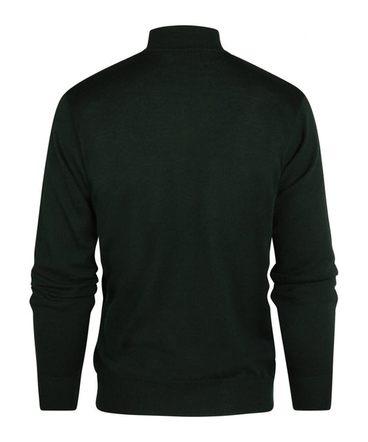 Schildkrötenpullover aus Merinowolle | Grün