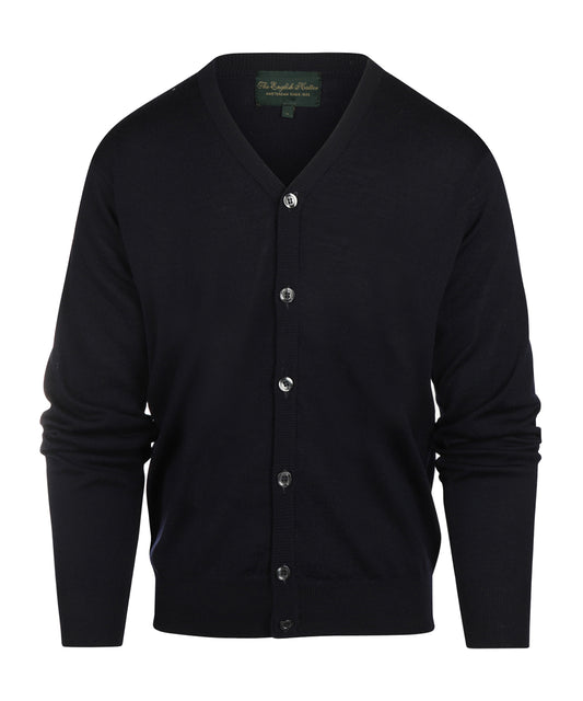 Button Vest fine Merino wool | Navy