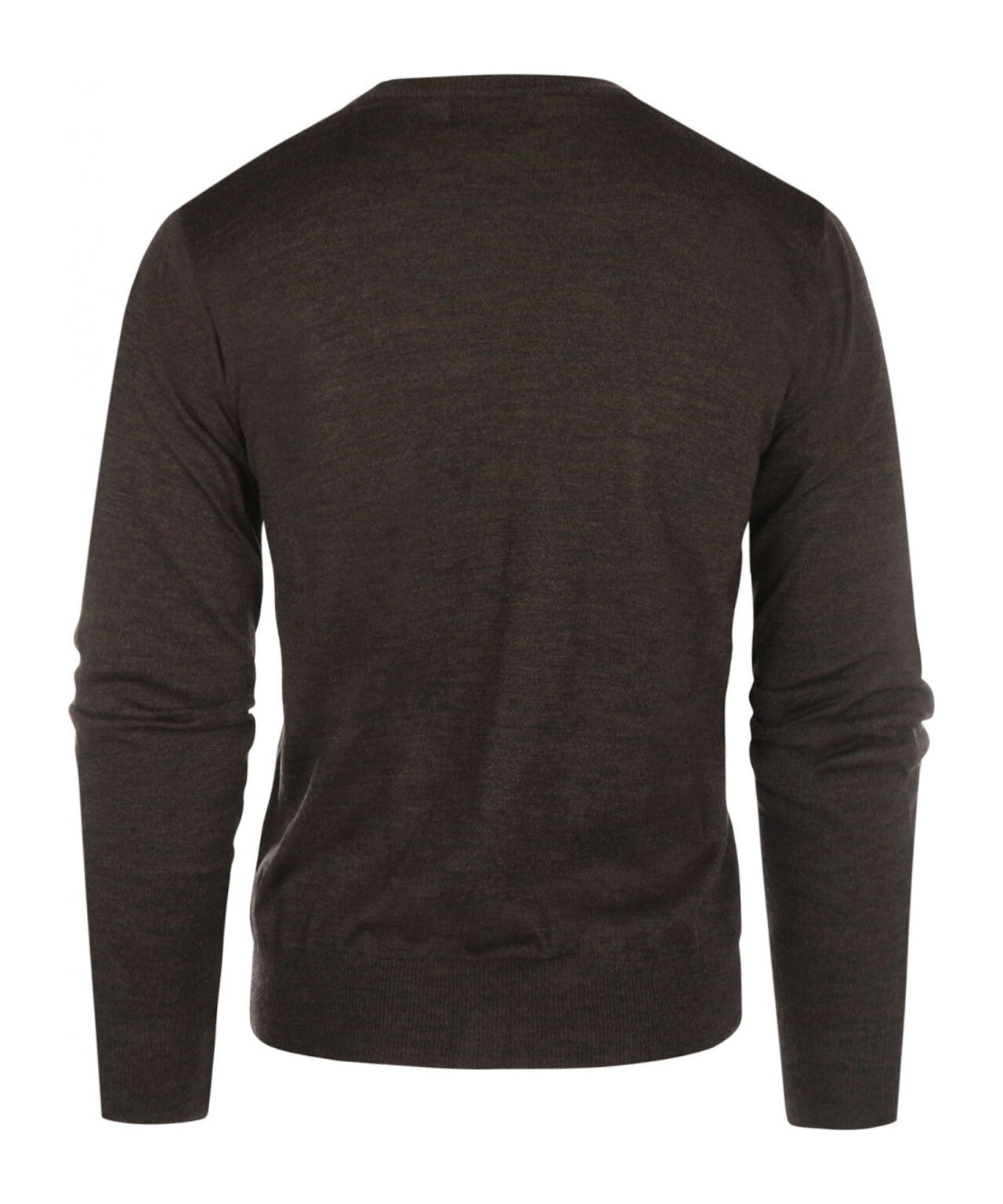 Button Vest fine Merino wool | Dark Brown