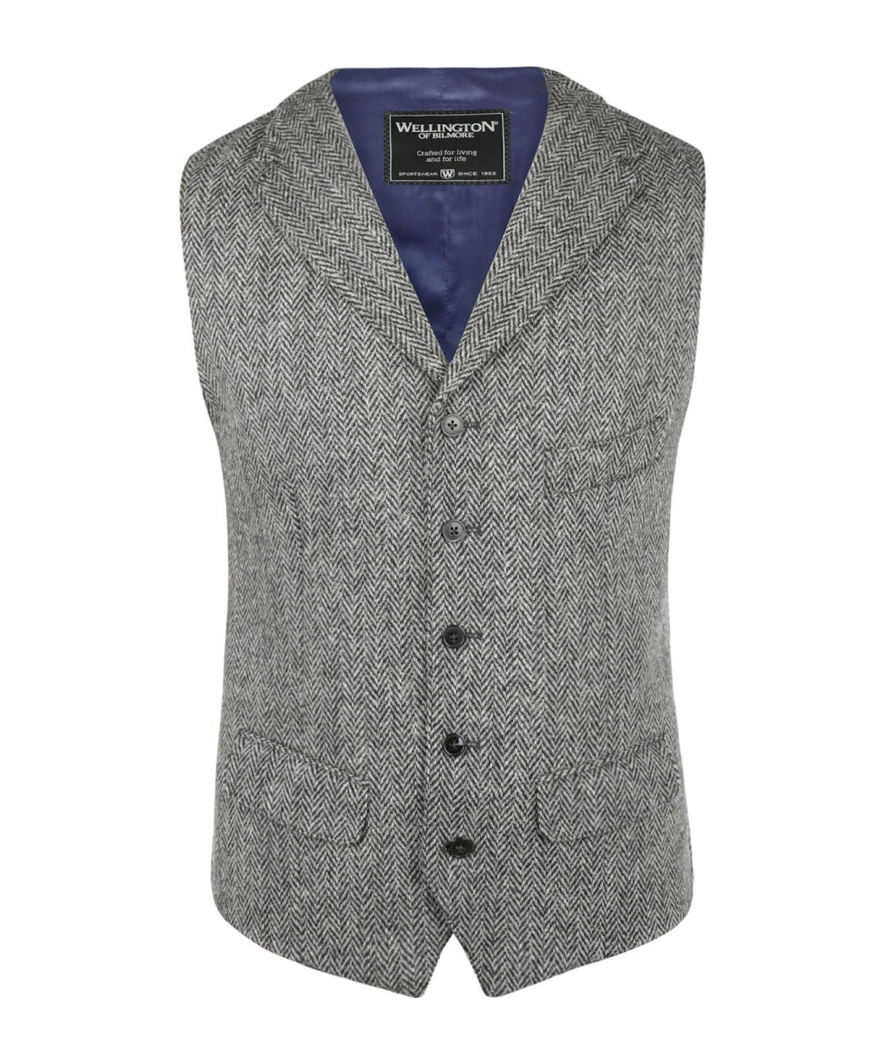 Harris Tweed Gilet | Grey