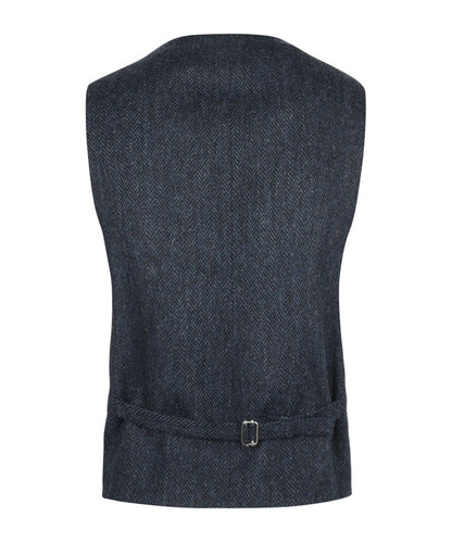 Harris Tweed Gilet | Blue