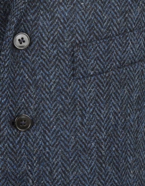 Harris Tweed Gilet | Blauw