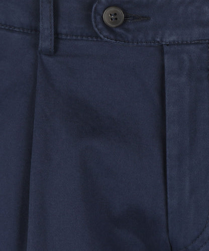 Blackpool Trousers Pleated with Turn-Up | Blue