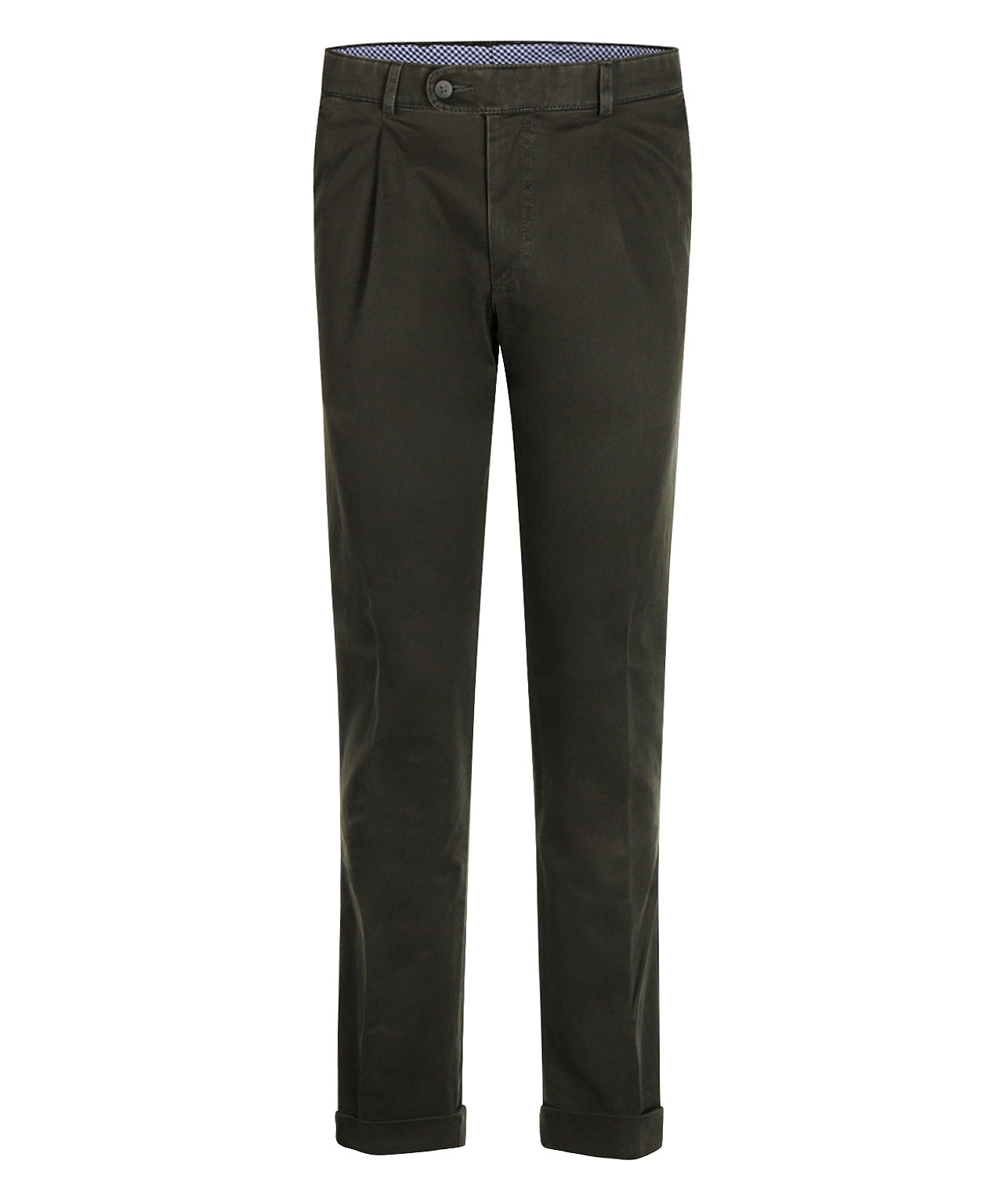 Blackpool Trousers Pleated with Turn-Up | Green