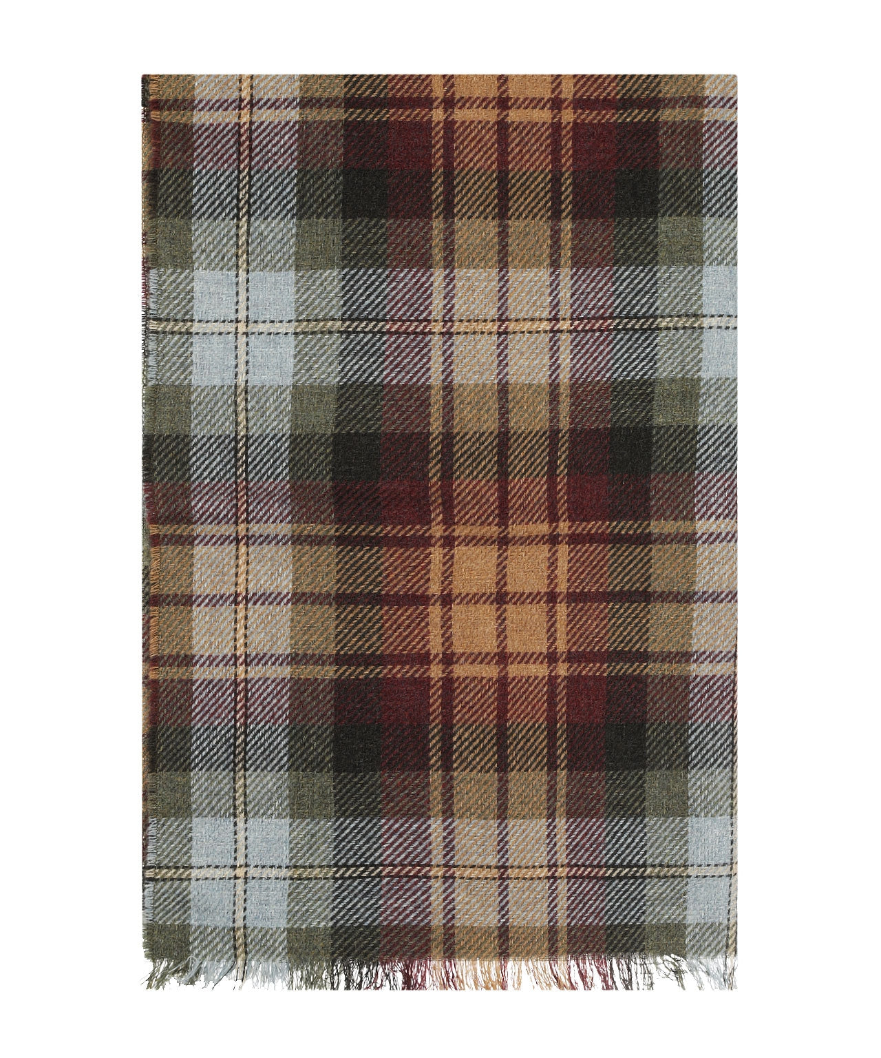 Scarf lambswool with cashmere | Brown