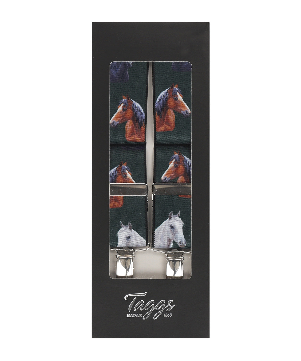 Elastic Braces with Clips | Green