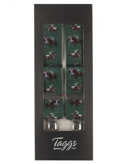 Elastic Braces with Clips | Army Green