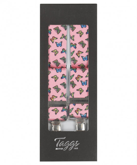 Bretels Elastiek | Vlinder Roze