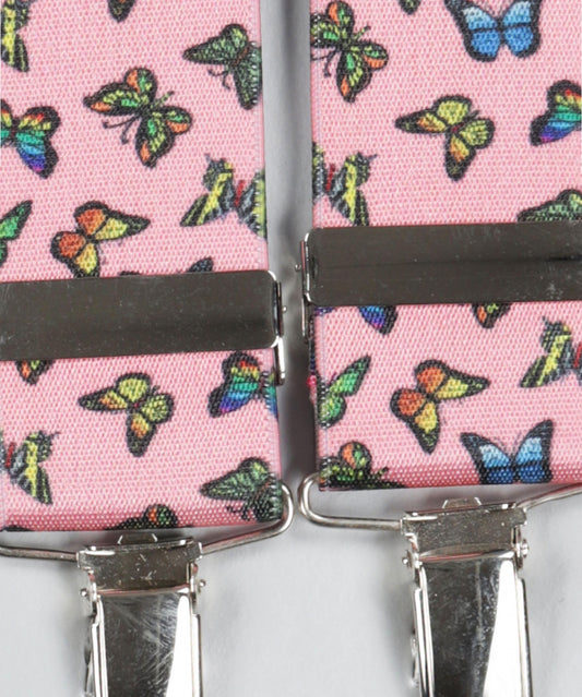 Bretels Elastiek | Vlinder Roze