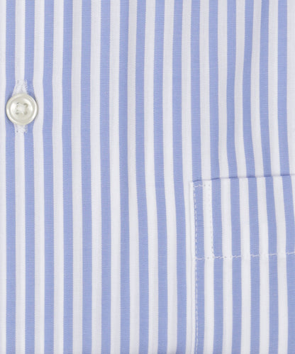 Shirt Button Down | Mid Blauw Streep