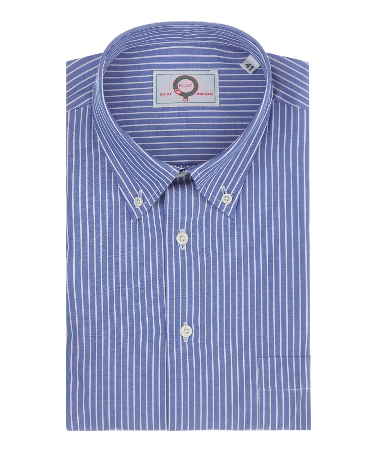 Shirt Button Down | Donker Blauw Streep Fijn