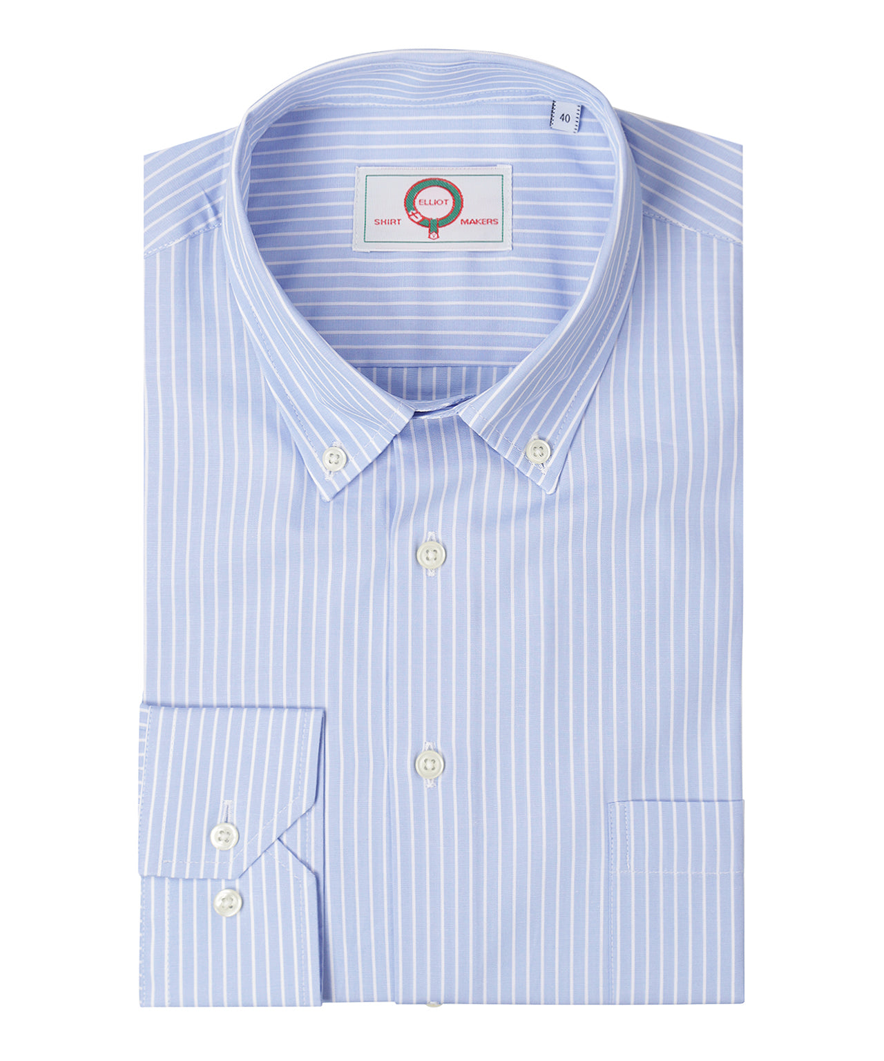 Klassisches Button-Down-Hemd | Blau