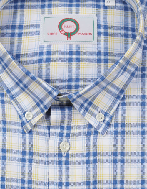 Overhemd klassiek button down | Blauw