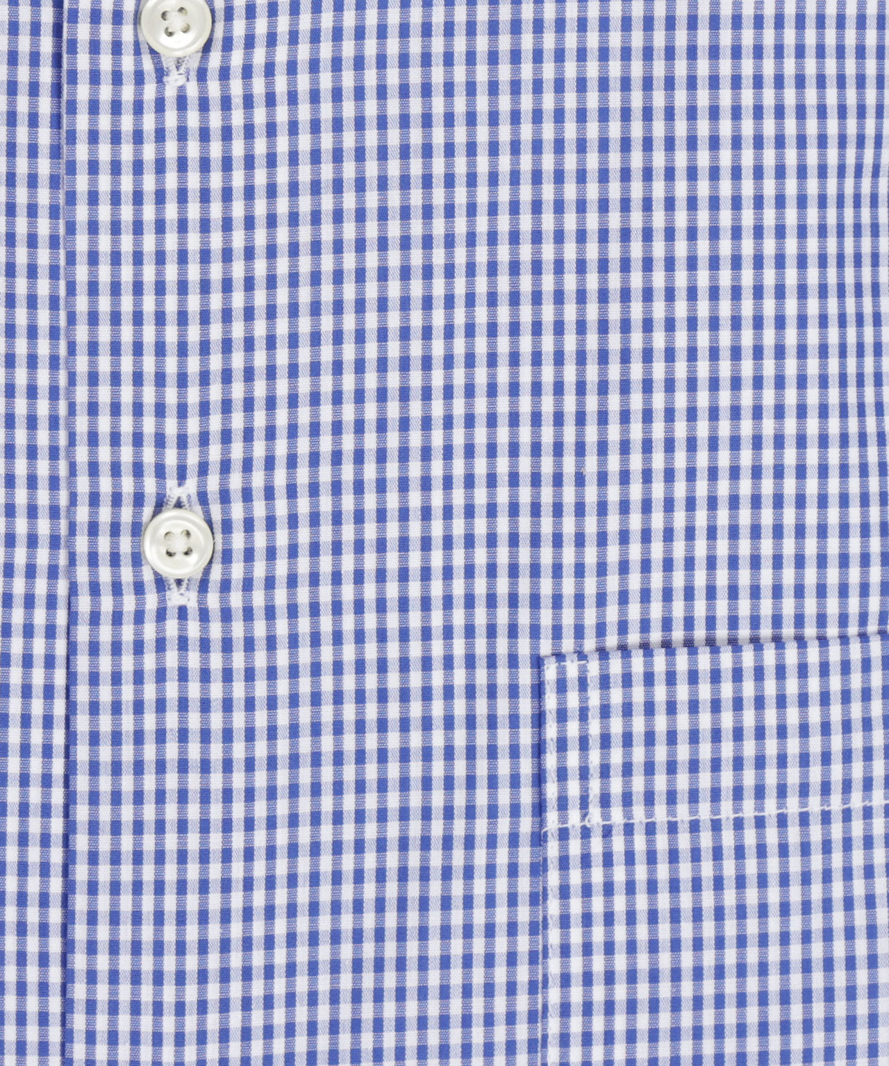 Shirt Button Down | Blauw Ruit Fijn
