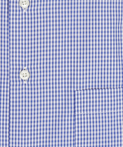 Shirt Button Down | Blauw Ruit Fijn