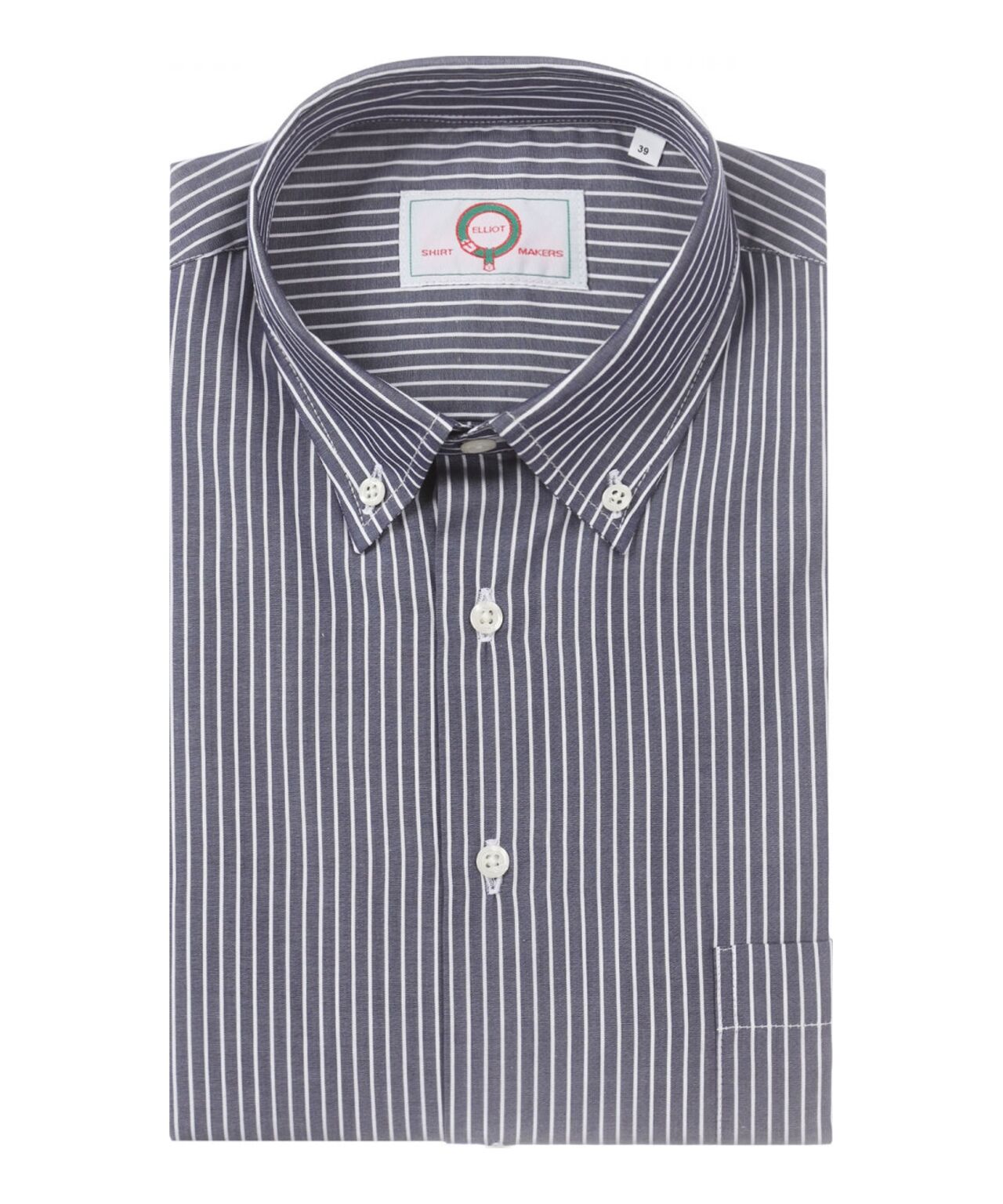Shirt Button Down | Blauw Grijs Streep