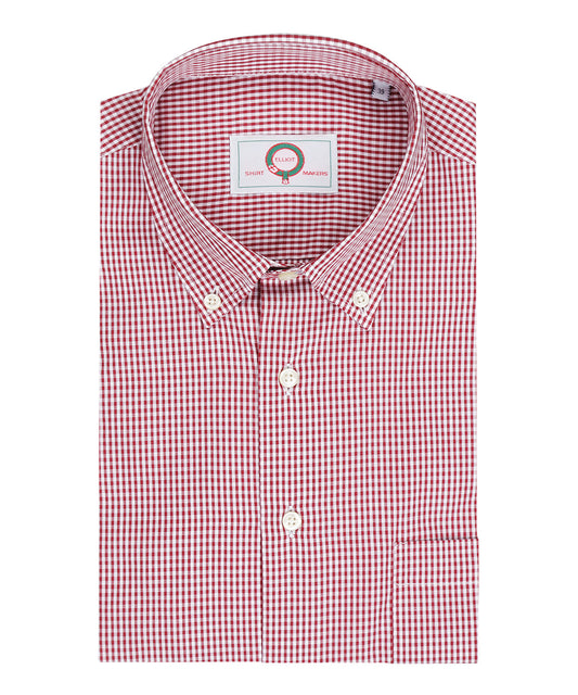 Shirt Button Down | Rood Ruit Fijn