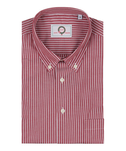 Shirt Button Down | Rood Wit Streep