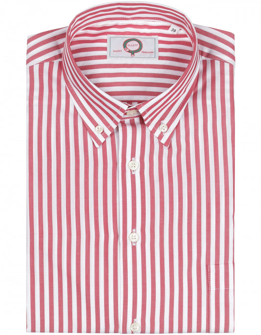 Shirt Button Down | Rood Streep Breed