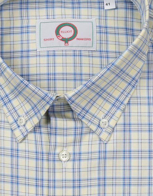 Overhemd klassiek button down | Geel