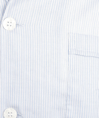 Pyjama | White Blue micro stripe