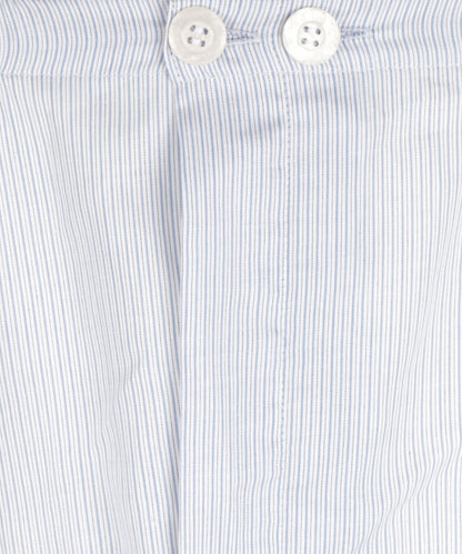 Pyjama | White Blue micro stripe