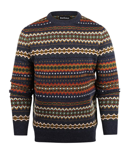 Pull Fairisle Ronde Hals | Navy Stripe